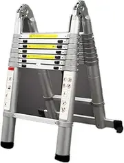 Ladder,Telescopic Ladder Telescopic Ladder Aluminium Extension Portable Multi-Purpose Extendable Ladders for Outdoor Indoor Multi Purpose Telescoping Ladder (Color : A, Size : 2.2M Beauty Comes