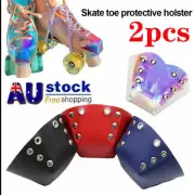 2 Pcs Roller Skate Toe Cap Guards Ice Skates Leather Toe Cap Protective Cover