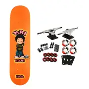 April Skateboard Complete Kai Kishi Chibi Orange 8.25" x 31.92"