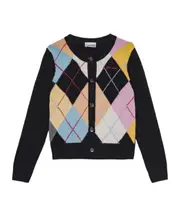 Ganni Harlequin Cardigan XXS,S,XL,XS,L,M multi-color