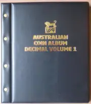 VST AUSTRALIAN DECIMAL COIN ALBUM 1966 to 2015 VOLUME 1 BLACK with MINTAGES