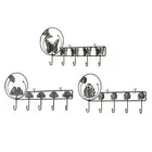 Wall Mount Coat Rack Iron Decorative Multipurpose for Entryway Coat Hanger