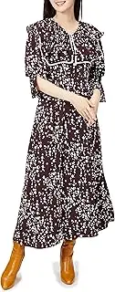 [SNIDEL] SWFO224095 Women's Cape Color Geometric Dot Dress