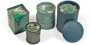 Vallejo Acrylicos S.L. Tabletop Supplies Assorted Garbage Bins 2 Diorama Accessory Modelling Kit