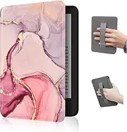 GUKSRASO Case for 6.8" Kindle Paperwhite (11th Gen, 2021 Released) and Kindle Paperwhite Signature Edition, PU Smart Cover, with Hand Strap