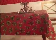 St Nicholas Square Christmas Tablecloths New In Package 70 in round