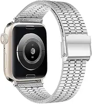 CZKE Stainless Steel Strap For Apple Watch Band Ultra 2 49mm 44mm 45mm 41mm 42mm 40mm S10 46mm 42mm Metal Bracelet For Iwatch Series 10 9 8 7 6 SE 5 4 Watchbands