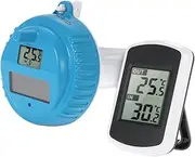 Kisangel Wireless Thermometer Floating Digital Water Thermometer Simple to Read Display Use