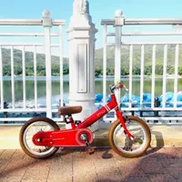 在飛比找蝦皮購物優惠-兒童腳踏車 平衡滑步車 14吋 打氣胎 前後剎車系統 可拆式