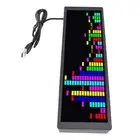 LED Music Spectrum Display 16 X 24RGB Rhythm Pickup Ambient Light Clock Hot