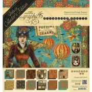 Graphic 45 STEAMPUNK SPELLS Deluxe Collector's Edition Paper Pack 8x8" #450279