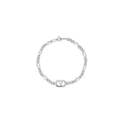 [Valentino Garavani] Valentino Garavani-Palladium Grey Bronze Ovalette Bracelet-Uomo M STAND