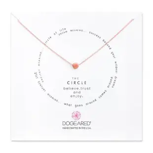 【Dogeared】玫瑰金豆豆 富足圓滿 許願項鍊 Circle Necklace(祈願項鍊)