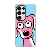 Galaxy S25 Ultra Clear Magnetic Case Dog Selfie