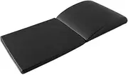 HCE AB Mat Crunch Support Pad with Hip Extension, Abdominal Crunches Mat, Sit-Ups, Core Training Workout Padded Mat - Black Cushion Pad for Spine and Lower Back Support Protection - CrossFit Home Gym Workout Exercise Fitness & Sport