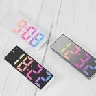 Simple Style Digital Clock LED Alarm Clock Bedroom Electronic Desktop Clock _mo