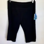 NWT Coolibar Tulip Swim Capris in Black Sz XL