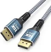 DisplayPort Cable 2.1 3ft, 80Gbps Display Port High Speed Cord, 16K@60Hz, 8K@120Hz, 4K@240Hz, HDR10 HDCP DSC 1.2a FreeSync G-Sync DP 2.1 Alu Braid Compatible Monitor Graphics RTX4090/5090 RX7900 TV PC