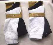 Women's Vintage Rare 4 Pairs Jaclyn Smith Textured Dressy Soft Socks Sz 9-11