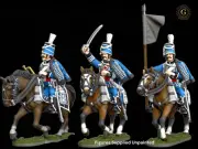 Napoleonic 28mm Saxony Hussars Command X3 UNPAINTED 28mm 1/56 Wargames an