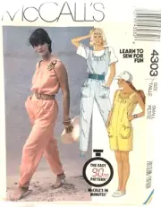McCall's Learn To Sew Pattern #4303 - Jumpsuit (Size SM)