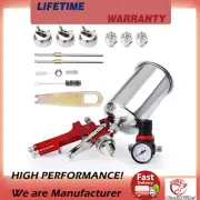 Spray Gun HVLP Gravity Feed Paint Air Sprayer Automotive Tool with 3 Nozzles Kit