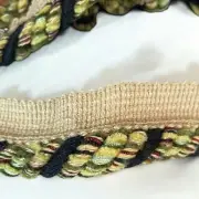 VTG Lip Cord 1/2" Fringe Trim Piping 14 Yards Made in USA Brown Green Black NEW