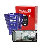 HeartsCare Lactate Testing kit - 25 Strips and 1 Meter - 5 sec Testing time