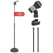 Pyle Universal Microphone Stand w/ heavy Compact Base - 36.2” - 63.7” -inc.