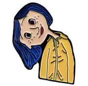 CORALINE HEAD TILTED ENAMEL PIN - Free AU Post - AU Stock