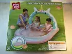 Play Day Inflatable PINK Unicorn Arch Spray Pool Kids Toddler Swimming Pool