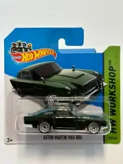 Hot Wheels Aston Martin 1963 DB5 - Short Card - Green - 2014 HW Workshop