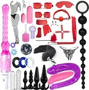 32Pcs SM Bondage Restraint Vibrator Silicone Plug Dildo Sex Toys for Butt Plug