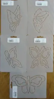 Stencil Quilting Butterflies Costa Rica HS84 259 856 857 LG25 QC quilt sew craft