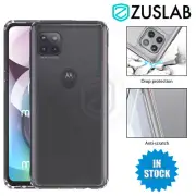 For Motorola E7 Power G30 G10 Case ZUSLAB Clear Heavy Duty Shockproof Cover