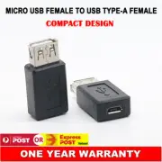 USB 2.0 Type-A Female to Micro USB 5-pin Female Port Converter Adapter Connector