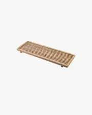 Bathroom Freestanding Bath Caddy Solid Natural Timber Tray Accessory Holder 1500