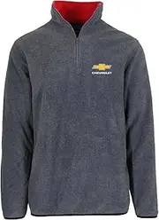[JH DESIGN GROUP] Men’s Chevy Bowtie Logo Quarter Zip Fleece Sweatshirt 3 Colors