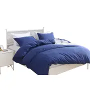 Ultra Soft 2000TC Quilt Doona Duvet Cover Set Single/Double/Queen/SK Navy