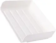 KICHOUSE Elegant Plastic Desktop Storage Box Stackable Paper Trays for Document Organizer