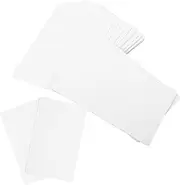 FUNNETOYU 100pcs PVC Blank Tags for DIY Crafts Unfinished Price Cards Writable Labels for Art Projects Tags Name Cards