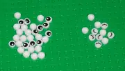 x40 Lego 1x1 round eye tile white