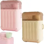 Ear Piercing Cleaning Kit, Earring Cleaner for Pierced Ears, Ear Hole Cleaner with 240PCS Piercing Hole Cleaner Floss & Cleaning Solution (Rose+Mint)