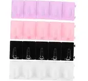 Generic 4pcs Manicure Practice Base Manicure Racks Nail DIY Rack Nail Display Stand Display Rack for Nail Art Nail Practice Base Nail Tool Nail Tip Tool for Nail Salon Para Plastic