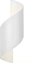 Wisdomer Indoor & Outdoor 10W LED Wall Light IP65 Modern Decorative Waterproof Outdoor Wall Light Warm White Wall Light Suitable for Garden, Balcony, Living Room (White)
