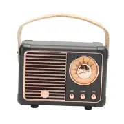Retro Bluetooth Speaker, 360 Degree HiFi Stereo Sound Portable Bluetooth Spea...