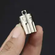 Pure Titanium MINI Sealed Box Waterproof Pill Case Holder Container Box storage