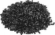 3.4mm Microlink Beads Non-Silicone Copper Tubes Beads Locks Micro Link Ring Tube (1000Pcs, Black)