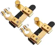 Alipis 2pcs Battery Disconnect Switch Heavy Duty Power Off Switch for Automotive Use Quick Disconnect for Various Vehicle Models Easy Installation with Horizontal Design