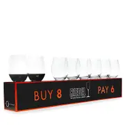 Riedel O Stemless Cabernet Glasses, Pay 6 Get 8
